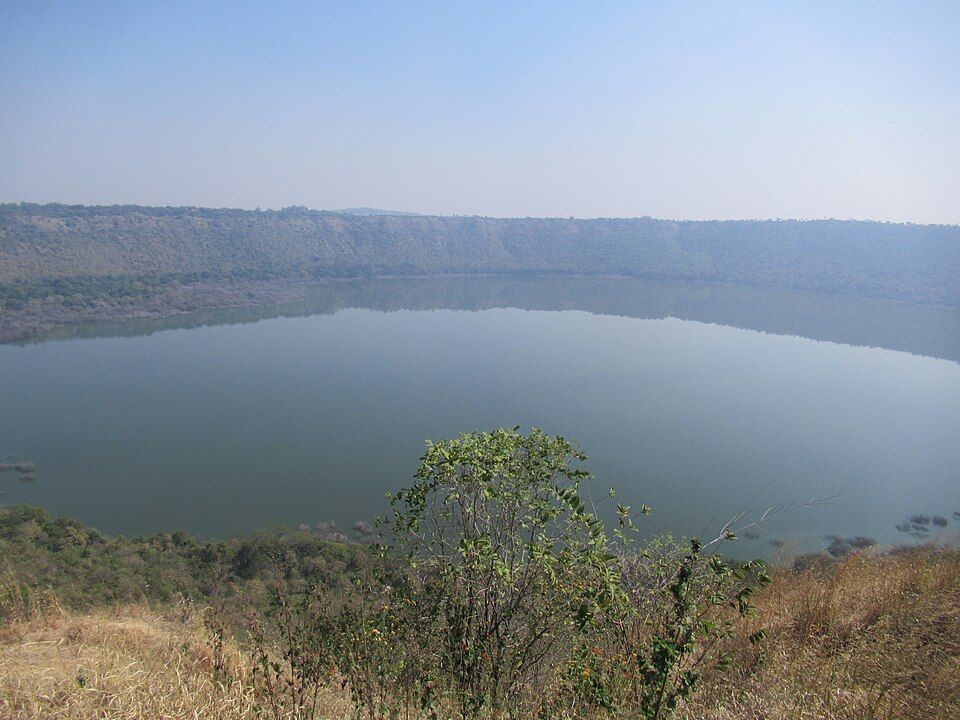 Lonar Crater Lake, offbeat Maharashtra — landscape view