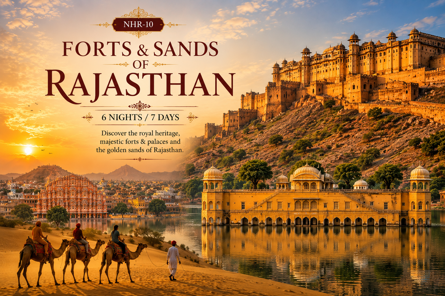 Forts & Sands of Rajasthan — Jaipur · Jodhpur · Jaisalmer