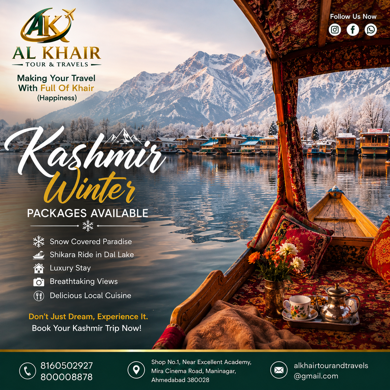 Kashmir 4N5D - Standard Package — 4N Srinagar